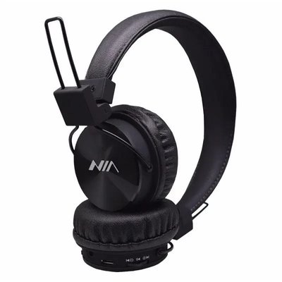 Навушники безпровідні Nia X3 Black з мікрофоном ABC 1711239786 фото