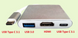 Перехідник Multiport Adapter USB 3.1 Type-C to HDMI/USB 3.0/USB Type-C Золотистий MATYPEC3G фото 1
