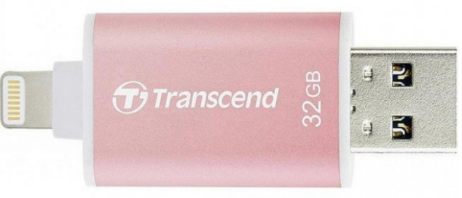 Флешнакопичувач Transcend JetDrive Go 300 Lightning/USB 3.1 32GB Рожевий JDG300R фото