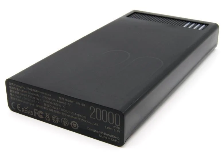 Портативний зарядний пристрій Power Bank Remax Revolution series RPL-58 20000mAh Чорний RMXRPL58B фото