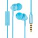 Вакуумні навушники Remax RM-501 Earphone blue блакитний RMXRM501P фото 1