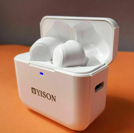 Беспроводные вакуумные Bluetooth наушники Yison TWS-T5 белые AIR2SW фото
