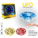 Квадрокоптер мини "Летающая тарелка" UFO с Led подсветкой анти столкновение НЛО Синий 1343163911 фото 2