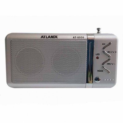 Портативний радіоприймач з USB ATLANFA AT-8956 Срібло 8957 фото