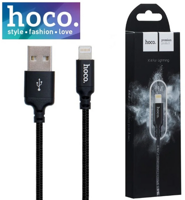 Кабель Hoco X14 Times Speed Lightning iPhone 1м Черный HOCOTSX14LGHTNNGB фото