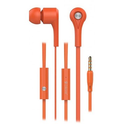 Вакуумні навушники CELEBRAT D3 Orange CLBRTD3O фото