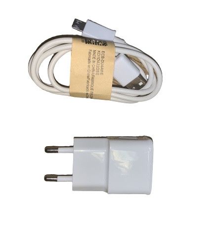 Сетевое зарядное устройство с кабелем micro-USB 2 in 1 Travel Charger DC5V/2A Белое 2I1TC фото