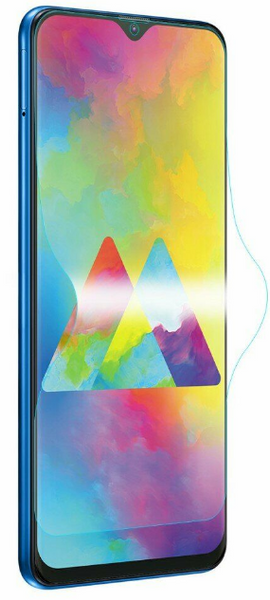 Гидрогелевая защитная пленка на Samsung Galaxy M20 на весь экран прозрачная PLENKAGGSMSNGM20 фото