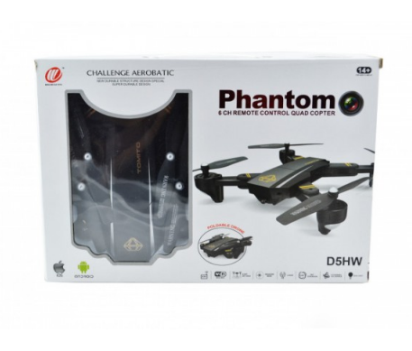 Квадрокоптер дрон з WIFI HD камерою Phantom X5 Black PHNTMX5B фото