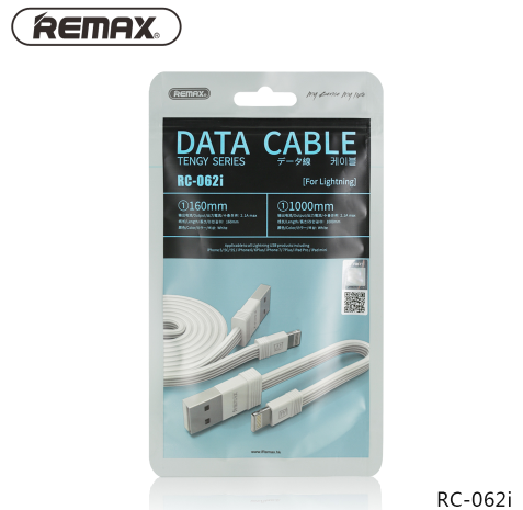 Комплект кабелів Remax Tengy Series RC-062i Lightning/Lightning 1 м/16 см White RMXTNGRC062IW фото