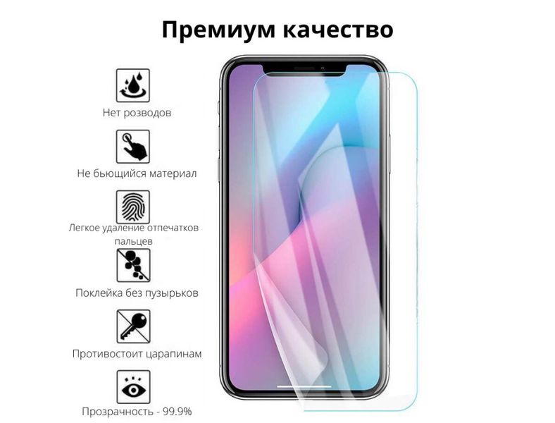 Гідрогелева захисна плівка на OPPO Reno на весь екран прозора PLENKAGGLENOVOK6NOTE фото