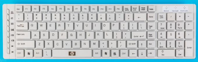 Бездротова клавіатура + миша Dellta Computer DC-419 Білий DCDC419W фото