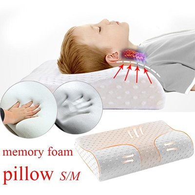Ортопедична подушка анатомічна для сну з ефектом пам'яті 50 x 29 см ABC 65776 фото