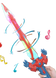 Обертовий світловий меч на 360 градусів, світний світловий меч ABC 1872118468 фото