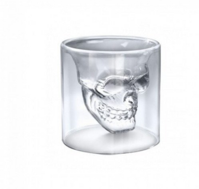 Скляні склянки Череп 2 шт (70 мл) Смерть ABC 1447888567 фото