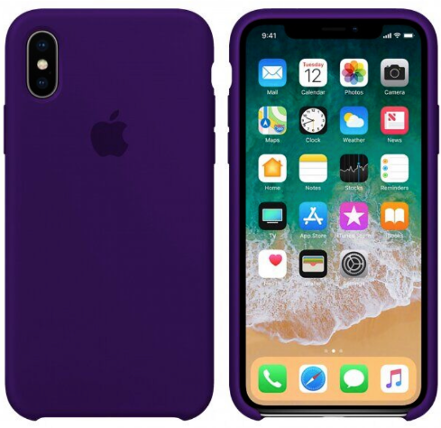 Чехол накладка S-case для Iphone X\Xs Фиолетовый CILICSPU фото