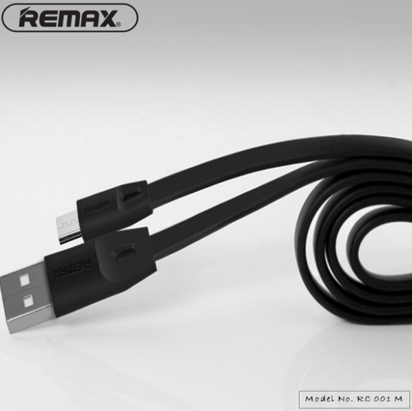 Кабель Remax Full Speed RC-001m Micro-USB 2 м Black RMXFLLSPDRC001M2MB фото