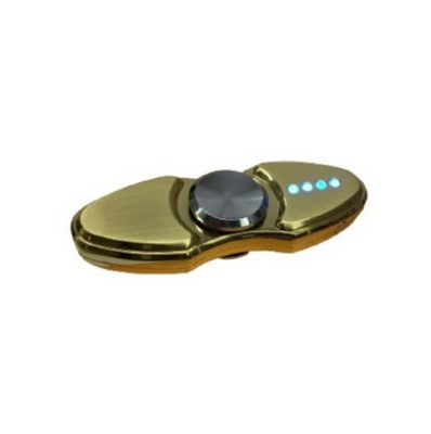 USB зажигалка-спинер с подсветкой электронная спиральная LIGHTER VIP Club Spin Light Золотистая LVCSPNLG фото