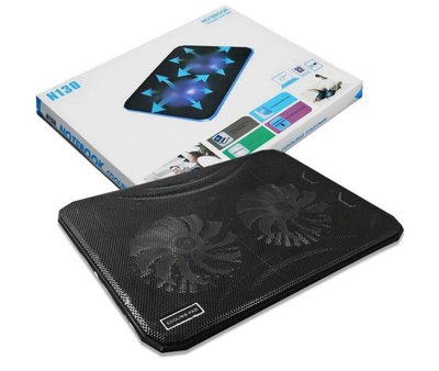 Універсальна охолоджувальна підставка для ноутбука Notebook ABC N130 чорна n130 фото
