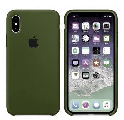 Чехол накладка S-case для Iphone X\Xs Зеленый CILICSGR фото
