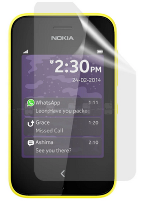 Гідрогелева захисна плівка на Nokia Asha 230 на весь екран прозора PLENKAGGNOKIAASHA230 фото