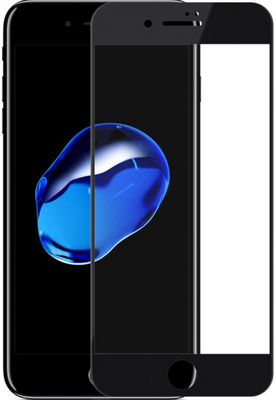 Защитное стекло с мягкими краями Tempered Glass PRO+ 3D iPhone 7/8 Black TGPRO78B фото