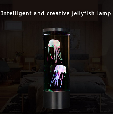 LED ночник-светильник Аквариум с медузами Jellyfish Mood Lamp черный LEDJML фото