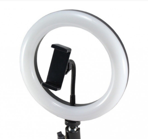 Світлодіодна LED-лампа з регулюванням світіння селфі кільце з пультом ДК Ring Fill Light YQ-320A 33 см RNGFLLLGHTYQ320A33 фото