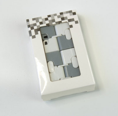 Нескінченний кубик Infinity Cube Антистрес біло-сірий 1854957515 фото