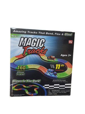 Детский светящийся гибкий трек Magic Tracks 160 деталей - светящаяся дорога с машинкой Меджик Трекс 1182681116 фото