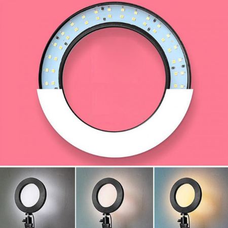 Светодиодная LED лампа с регулировкой свечения селфи кольцо с креплением на штатив Sweet Ring 16 см SWTRNG16 фото