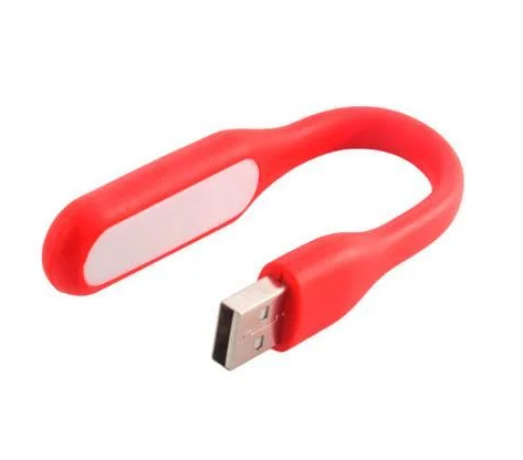 Гнучка мінілампа USB LED ABC червона USBLEDABCR фото