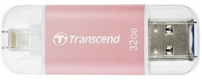 Флэш-накопитель Transcend JetDrive Go 300 Lightning / USB 3.1 32GB Розовый JDG300R фото